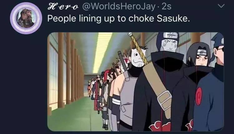 sasuke getting choked